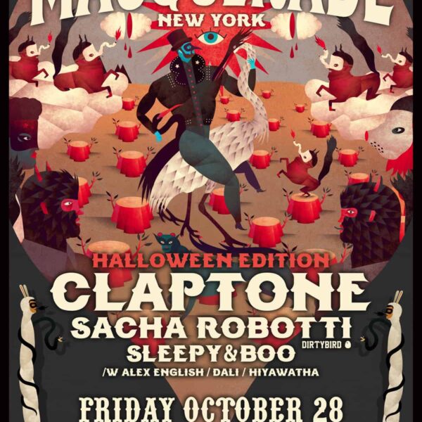 girls + boys halloween edition at webster hall w/ claptone sacha robotti and sleepy & boo