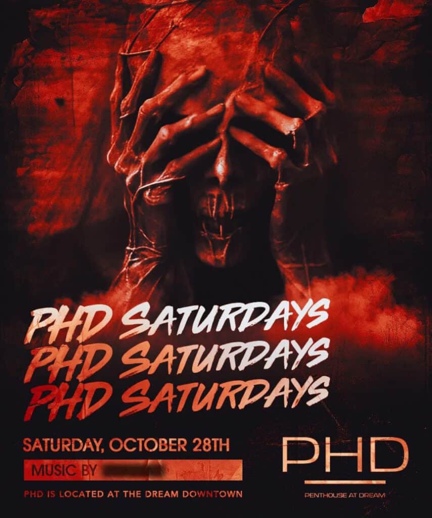halloween party at phd rooftop 10/28/23
