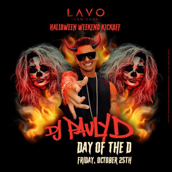 halloween party at lavo nyc w/ DJ Pauly D