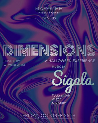 marquee nyc halloween party with SIGALA