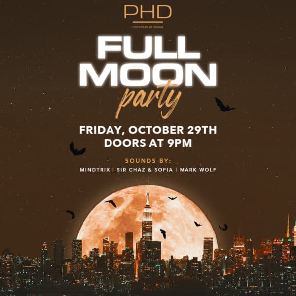 2021 halloween friday at phd rooftop inside dream downtown