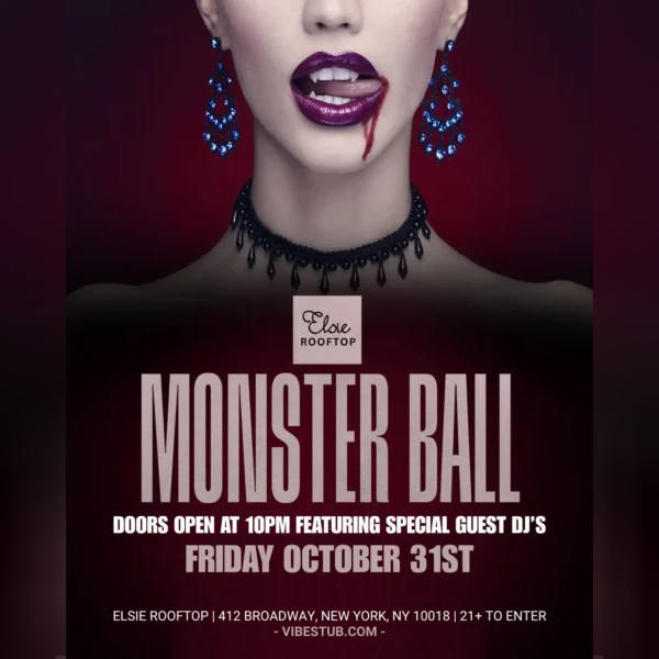 elsie rooftop halloween night in nyc