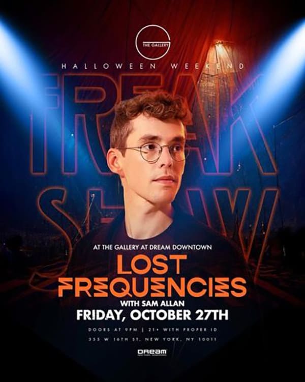 LOST FREQUENCIES Halloween Party 2023 at The Dream Downtown Hotel