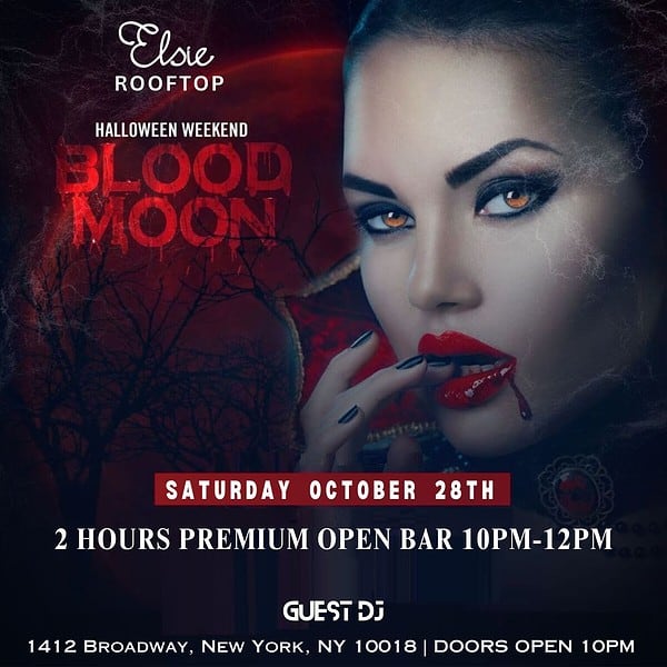 halloween party at elsie rooftop