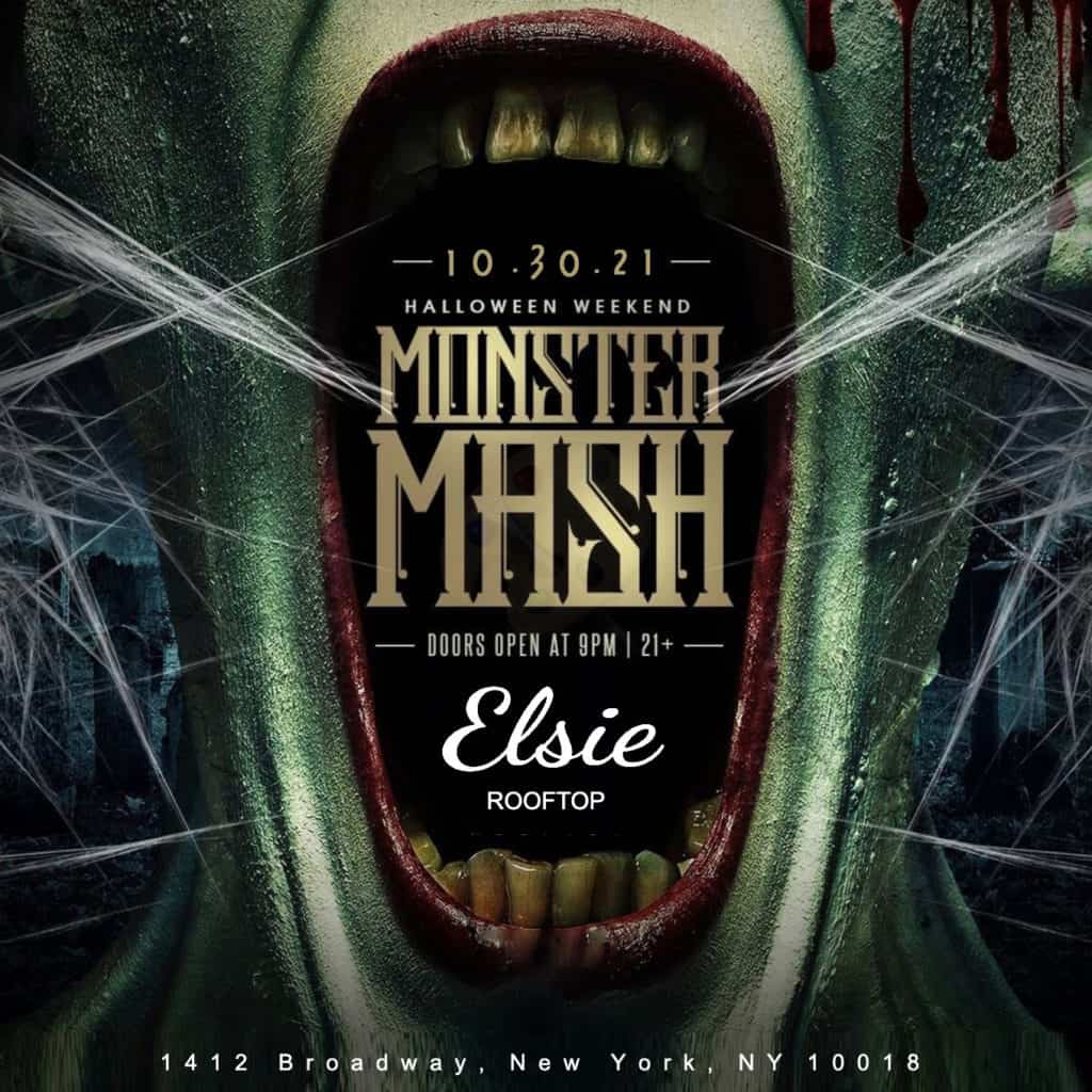 halloween party at elsie rooftop