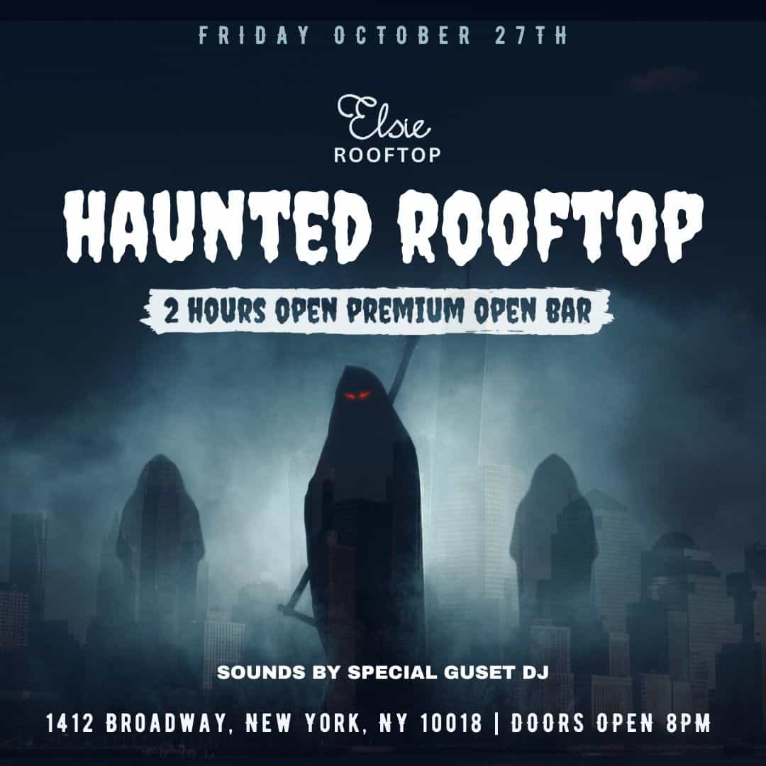 Elsie Rooftop Halloween Friday Party in Times Square NYC