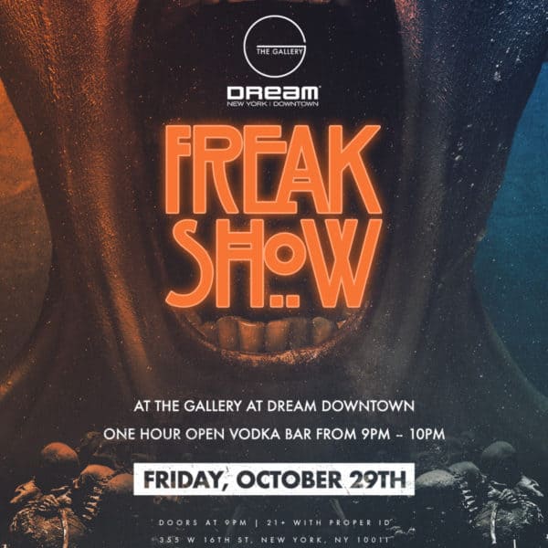 halloween in nyc at the gallery inside dream downtown