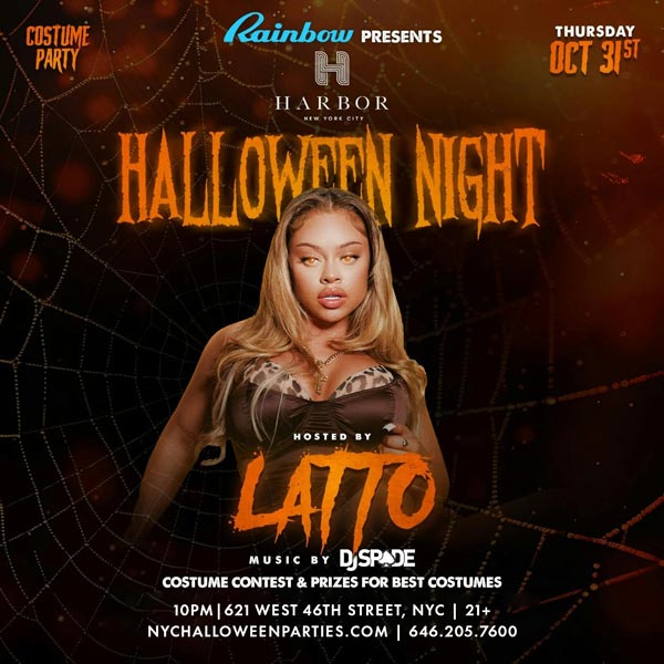 Latto at harbor rooftop halloween night 2024