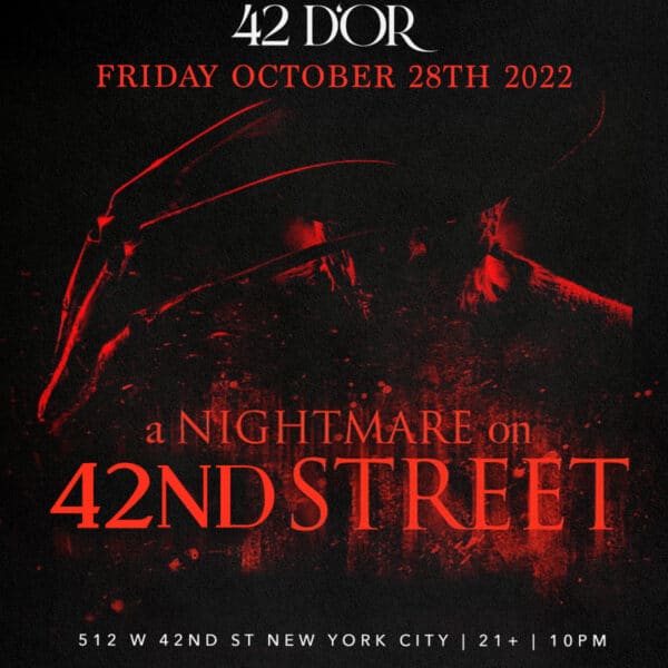 halloween party at 42 d'or times square