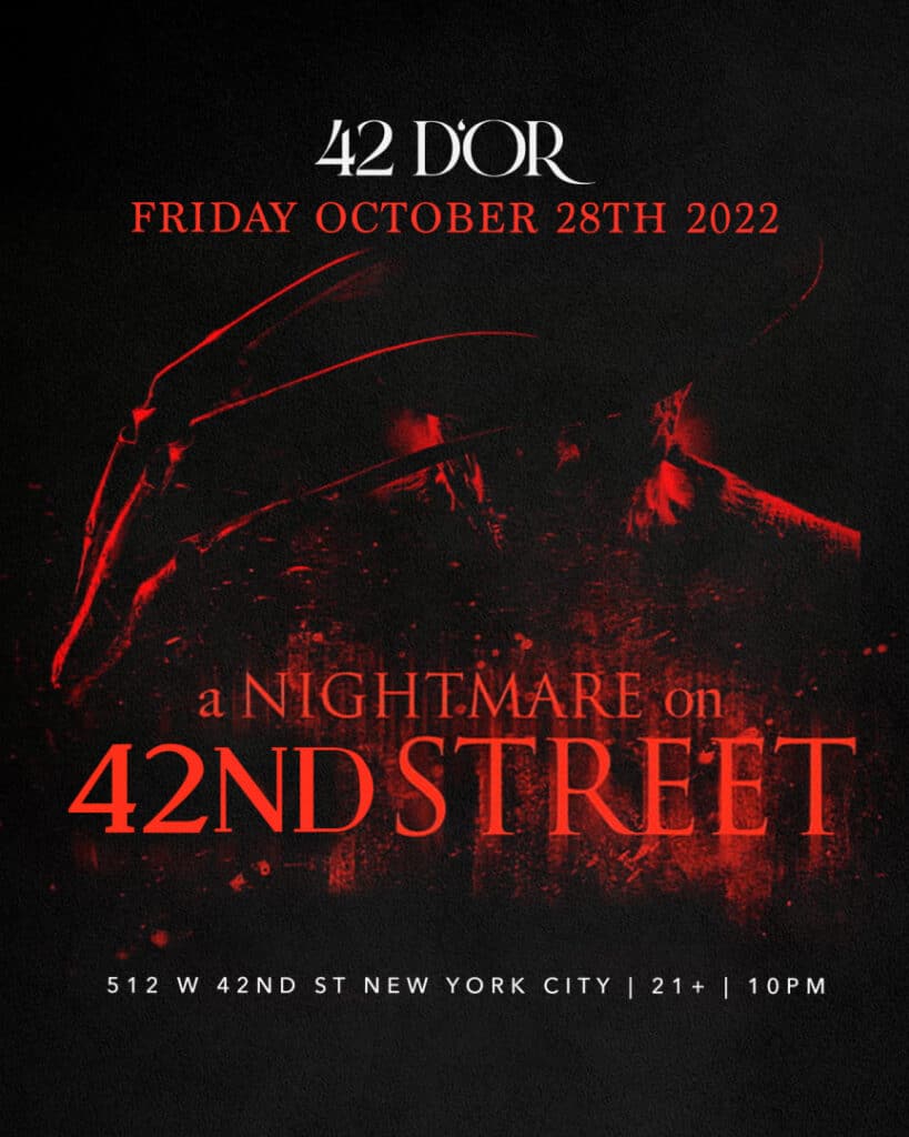halloween party at 42 d'or times square