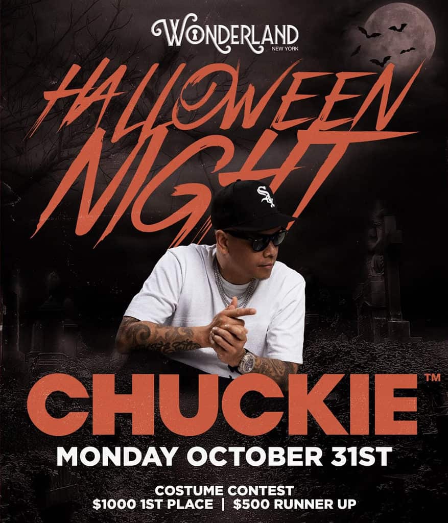 wonderland nyc halloween party with chuckie