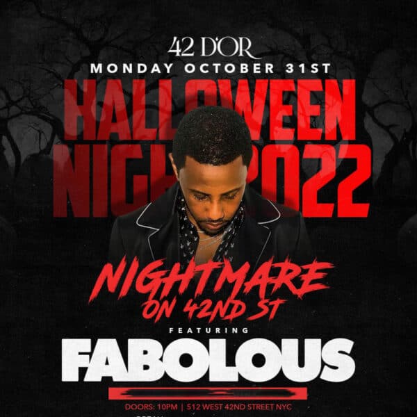 halloween night at 42 D'or w/ Fabolous