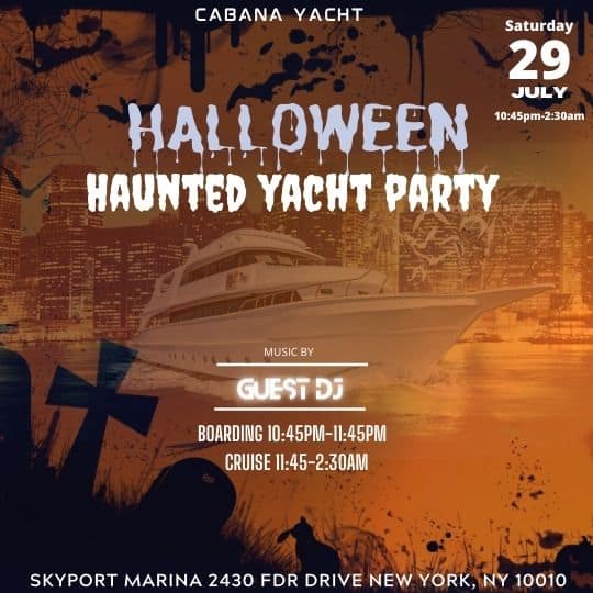 the cabana yacht nyc halloween party