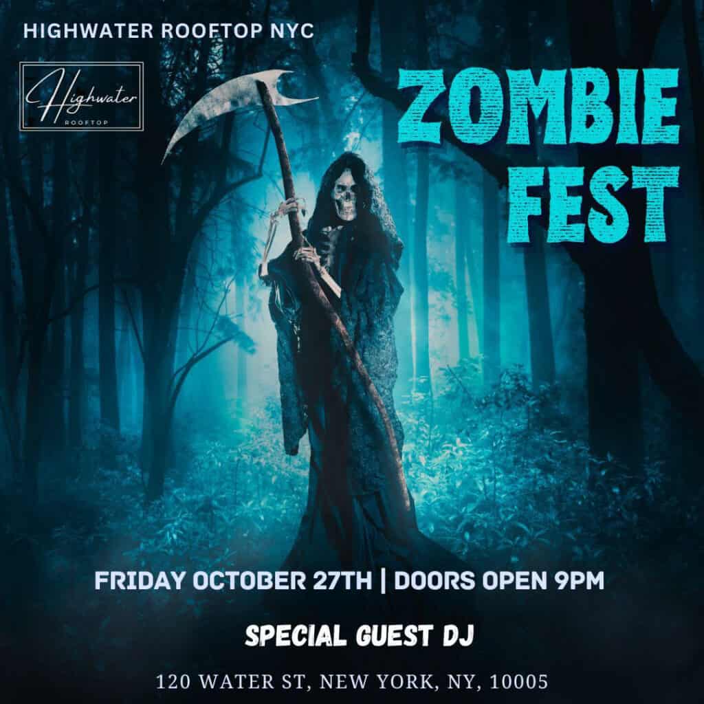 halloween party at highwater rooftop nyc