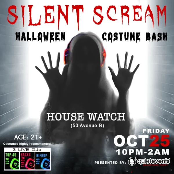 silent disco halloween party at house watch