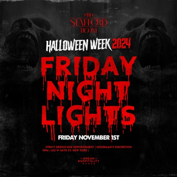 friday night lights at stafford room halloween party