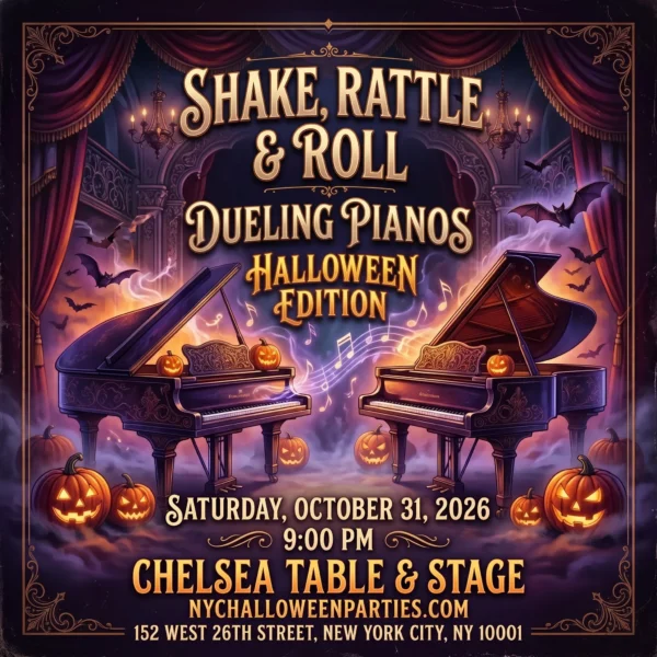 Shake, Rattle & Roll Dueling Pianos Halloween Edition at Chelsea Table & Stage NYC on October 31, 2026